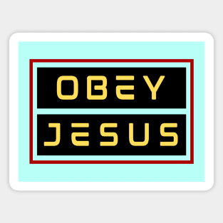 Obey Jesus | Christian Typography Magnet